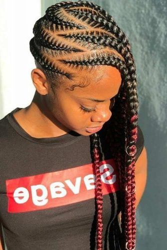 Lemonade Braids That Make Your Hair Style Even Sweeter For Latest Thick Wheel Pattern Braided Hairstyles (View 7 of 25)