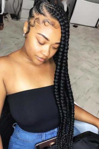 Lemonade Braids That Make Your Hair Style Even Sweeter With Regard To Best And Newest Thick Wheel Pattern Braided Hairstyles (View 11 of 25)