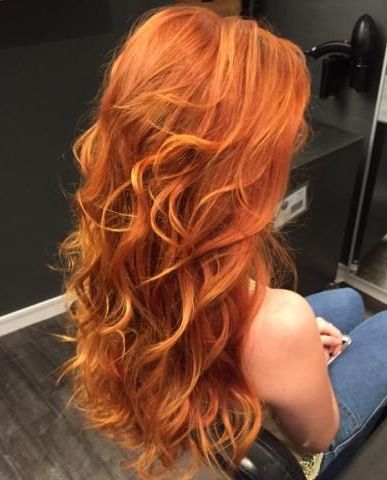 Light Orange/yellow | Hair Color | Red Hair Color, Hair With Regard To Recent Red, Orange And Yellow Half Updo Hairstyles (Photo 25 of 25)