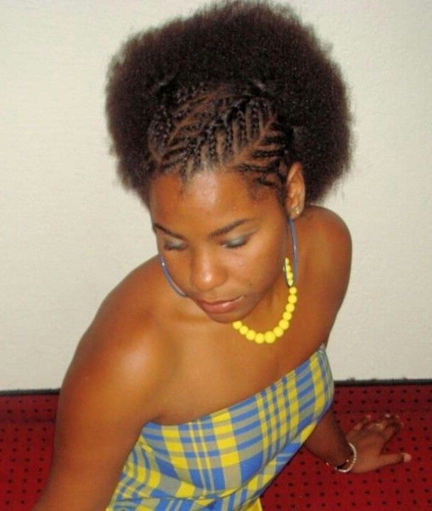 Love This Style With The Braids In The Front | Natural Hair Intended For Newest Afro Under Braid Hairstyles (Photo 20 of 25)