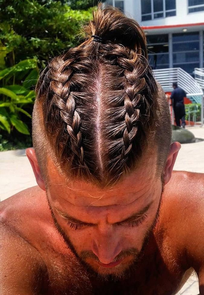 Manbraid Alert: An Easy Guide To Braids For Men Intended For Latest Red Inward Under Braid Hairstyles (View 20 of 25)