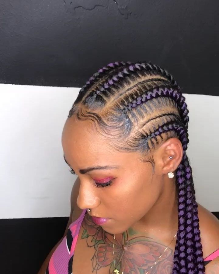 Ombré Stitch Braids | Braids In 2019 | Lemonade Braids With Regard To Latest Straight Mini Braids With Ombre (View 11 of 25)