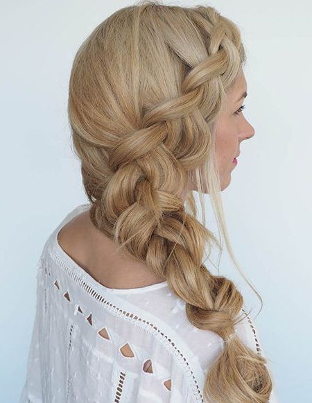 Over The Shoulder Mermaid Hairstyles 2018 | Hairstyles 2018 Within Most Popular Over The Shoulder Mermaid Braid Hairstyles (View 1 of 25)