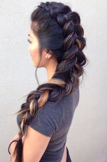 Oversized Mohawk Braided Back Hairstyle | Hairstyles In 2019 Regarding Most Recently Braided Mermaid Mohawk Hairstyles (Photo 25 of 25)