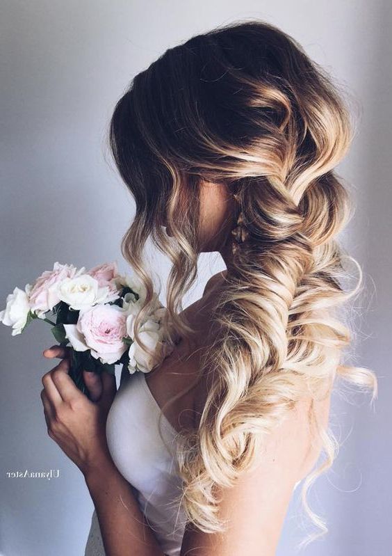 Picture Of Large Fishtail Braid With Locks Throughout Most Popular Oversized Fishtail Braided Hairstyles (View 21 of 25)