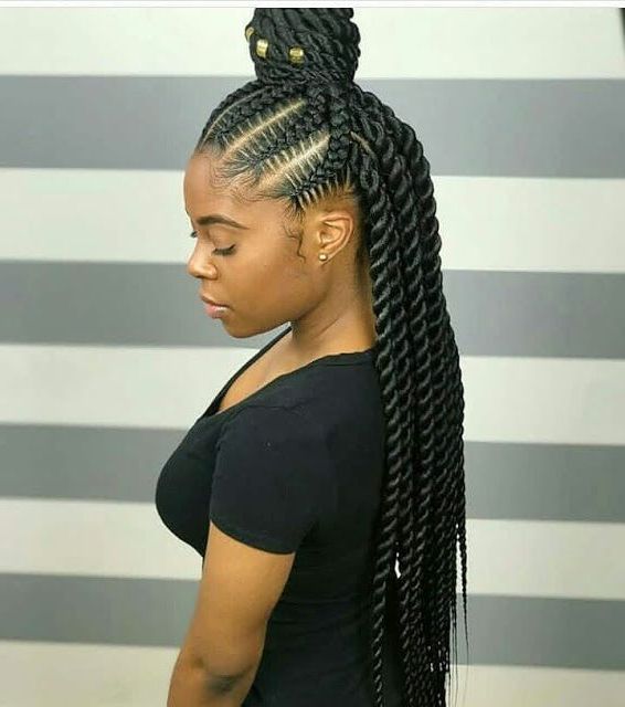 Pin On African Braids Hairstyles Intended For Best And Newest Zebra Twists Micro Braid Hairstyles (View 11 of 25)