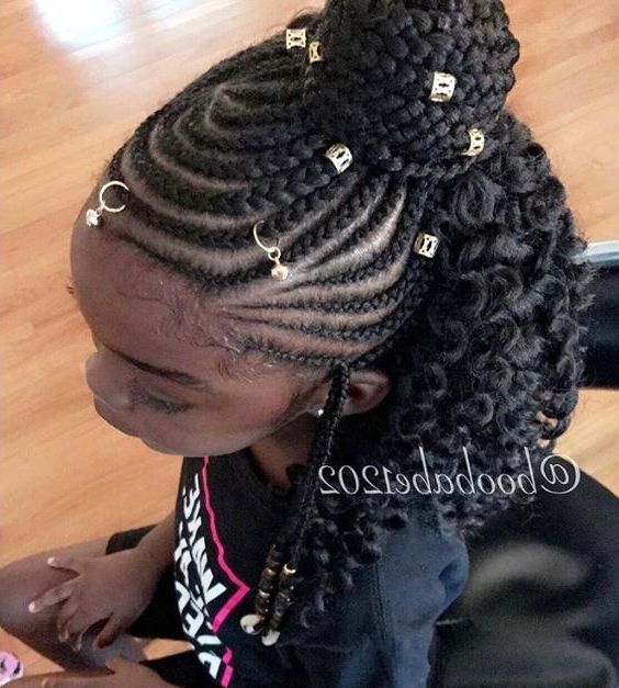 Pin On Braids With Beads Within Most Recent Braided Topknot Hairstyles With Beads (View 11 of 25)