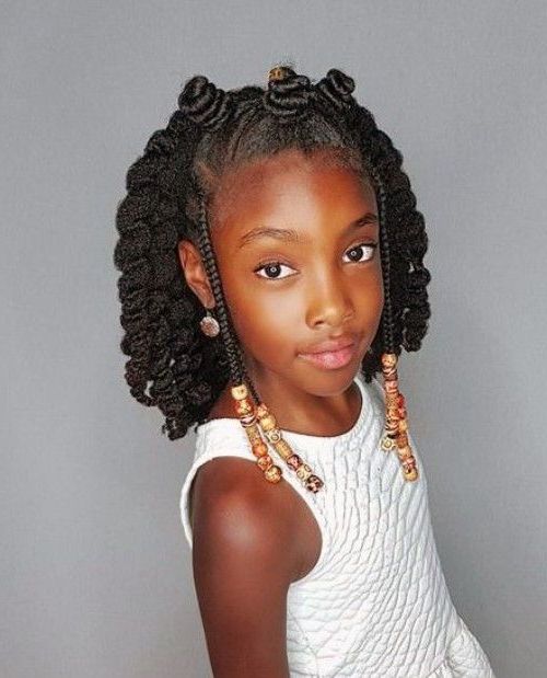 Pin On Classic Hair Styles Within Newest Bantu Knots And Beads Hairstyles (View 3 of 25)