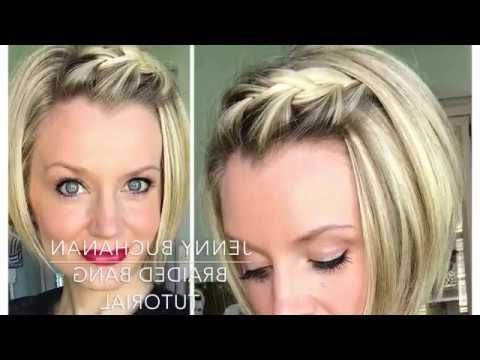 Pin On Hair Styles Pertaining To Most Recent Braid Hairstyles With Braiding Bangs (View 16 of 25)