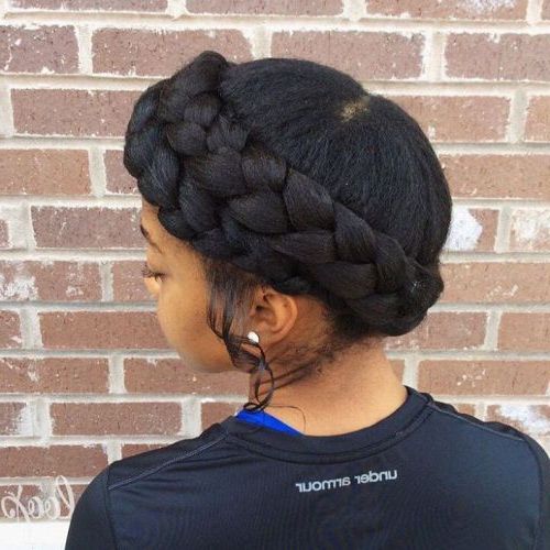 Pin On Hairstyles Inspo Within Recent Black Crown Under Braid Hairstyles (View 1 of 25)