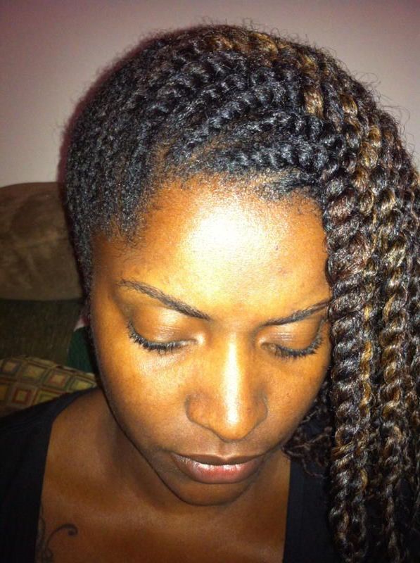 Pin On Natural Hair & Braid Styles Pertaining To Most Recent Side Swept Twists Micro Braids With Beads (View 4 of 25)