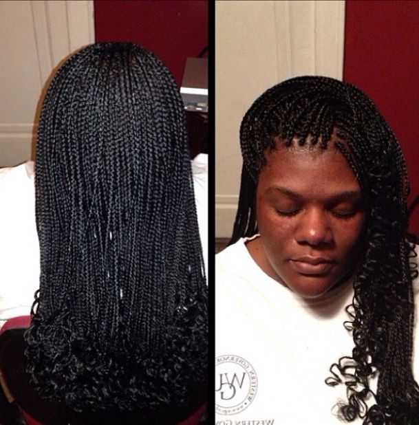 Pin On Small Size Box Braidsme!! Within Most Recent Straight Mini Braids With Ombre (View 16 of 25)