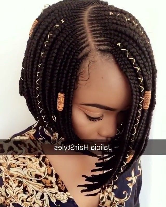 Pinbeverly Sanchez On Braids In 2019 | Braids, Hair Inside Most Popular Bumped And Bobbed Braided Hairstyles (View 16 of 25)