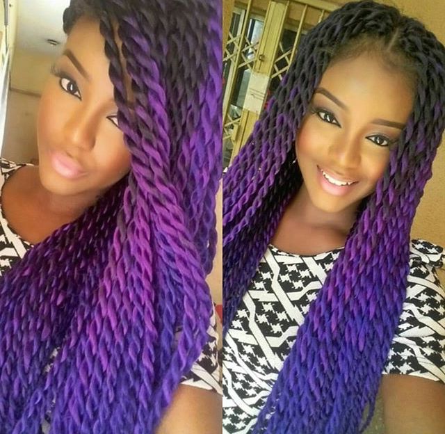Pincj Reese On Ombre Box Braids/braiding Hair | Crochet Throughout Most Popular Pastel Colored Updo Hairstyles With Rope Twist (View 13 of 25)