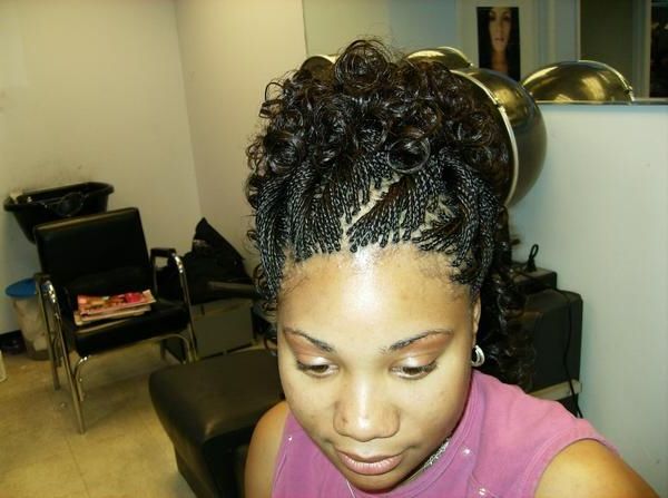 Pinnicole B. On Everyday Hair | African Braids For Newest Natural Protective Bun Micro Braid Hairstyles (Photo 4 of 25)