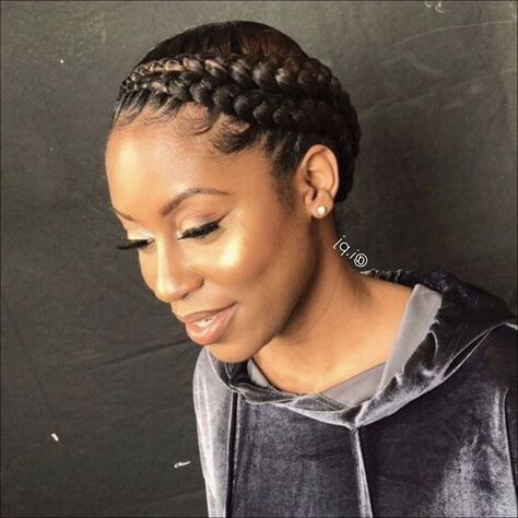 Pintonya Franklin On Hair And Beauty | Natural Hair Within Latest Black Crown Under Braid Hairstyles (Photo 21 of 25)