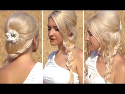 Prom, Wedding, Valentine's Day Hairstyle For Long Hair Romantic Rope Braid  Tutorial Pertaining To Newest Side Rope Braid Hairstyles For Long Hair (View 18 of 25)