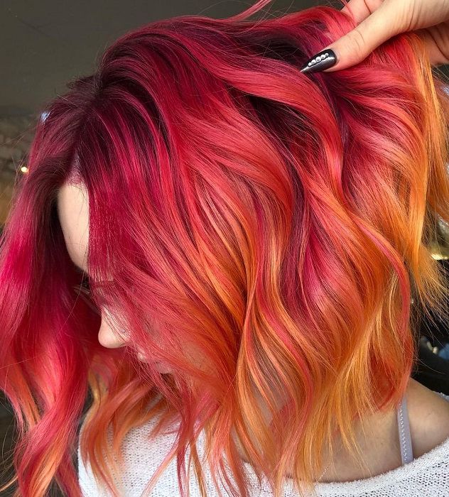 Red Hair With Blonde Highlights: Top 10 Looks To Rock In 2019 Intended For Newest Red And Yellow Highlights In Braid Hairstyles (View 12 of 25)