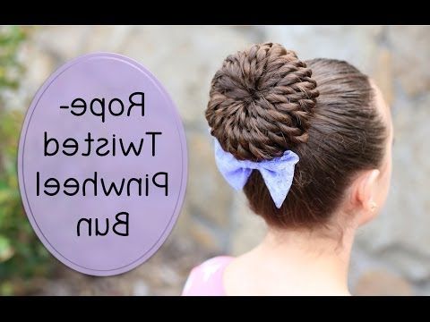 Rope Twisted Pinwheel Bun | Prom Hairstyles – Youtube Inside Newest Rope Twist Updo Hairstyles With Accessories (View 18 of 25)
