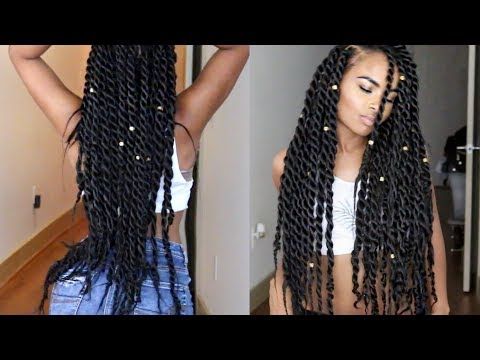 Senegalese | Havana | Jumbo Twists Natural Hair Tutorial Inside Recent Long Twists Invisible Braids With Highlights (Photo 24 of 25)