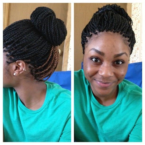 Senegalese Twist African American Black And Brown Medium Intended For Newest Black And Brown Senegalese Twist Hairstyles (View 25 of 25)