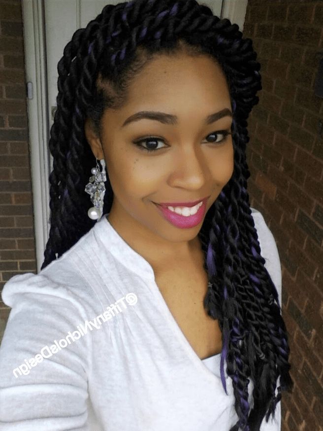Senegalese Twist Hairstyles – How To Do, Hair Type, Pictures With Recent Long Twists Invisible Braids With Highlights (View 6 of 25)