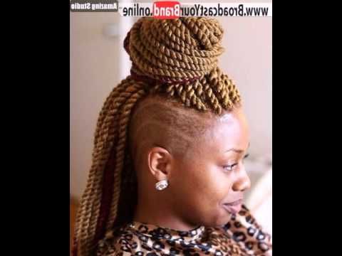 Senegalese Twists With Side Undershaves For Latest Undershave Micro Braid Hairstyles (View 16 of 25)
