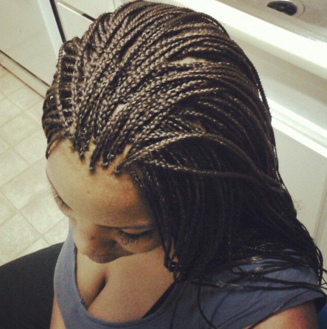 Small Box Braids, Loose Ends | Protective Hairstyles | Box Intended For Newest Super Tiny Braids (View 16 of 25)