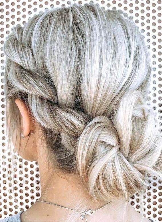 Stylish Rope Braids With Messy Bun Hairstyles In 2018 Regarding Most Up To Date Messy Rope Braid Updo Hairstyles (View 1 of 25)