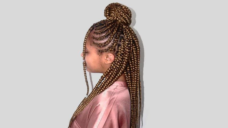 The Coolest Box Braids Hairstyles You Need To Try – The For Newest Dookie Braid Hairstyles In Half Up Pony (View 17 of 25)
