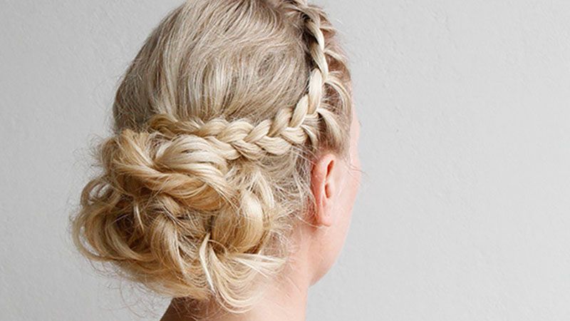 The Most Stunning Prom Hairstyles For All Hair Lengths For Most Current Vintage Inspired Braided Updo Hairstyles (View 18 of 25)