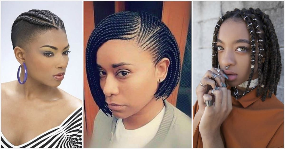 Trendy Braids For Short Natural Hair To Rock In 2018 With Regard To Most Popular Short Beaded Bob Hairstyles (Photo 25 of 25)