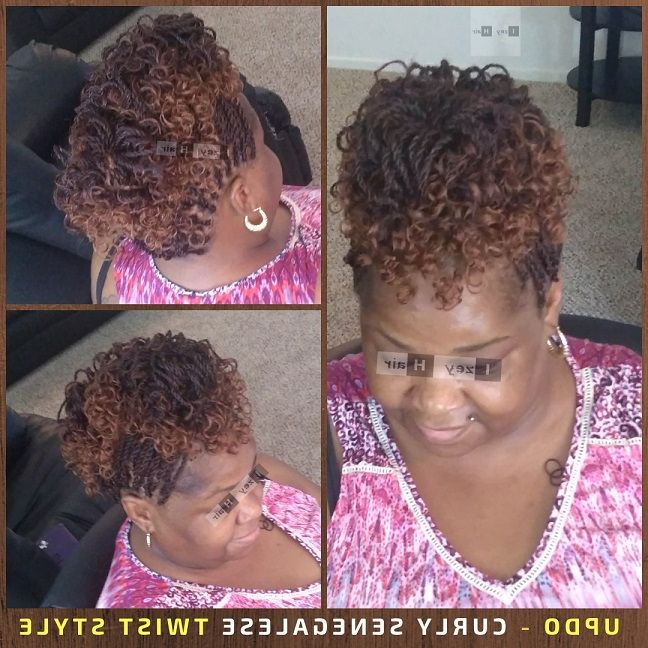 Updo – Curly Senegalese Twist Style Throughout Most Current Rope Twist Updo Hairstyles With Accessories (View 17 of 25)