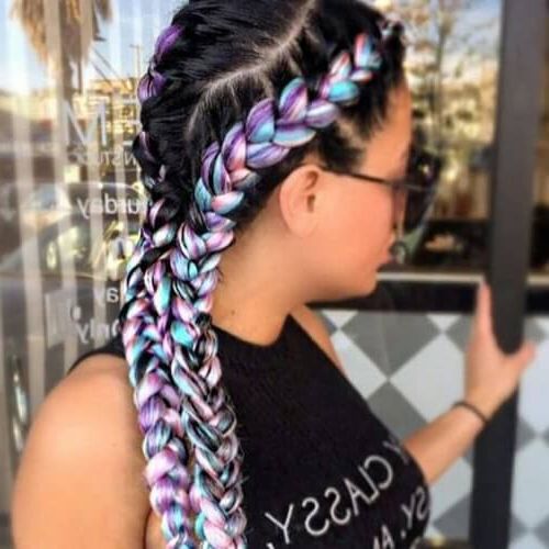 We Adore These 50 Braid Styles & So Will You! | Hair Motive Pertaining To Current Colorful Cornrows Under Braid Hairstyles (View 21 of 25)