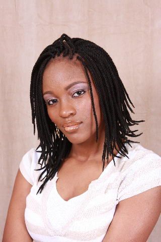 Yarn Twists African American Hair Throughout Most Popular Long Black Yarn Twists Hairstyles (View 16 of 25)