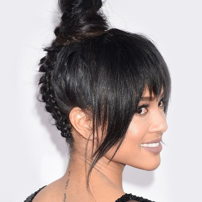 10 Cool (and Easy) Buns That Work For Short Hair With Regard To Topknot Hairstyles With Mini Braid (Photo 22 of 25)