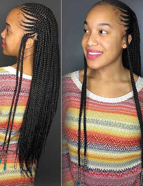 10 Gorgeous Ways To Style Your Ghana Braids – A Step By Step Throughout Most Up To Date Straight Backs Braided Hairstyles (Photo 18 of 25)