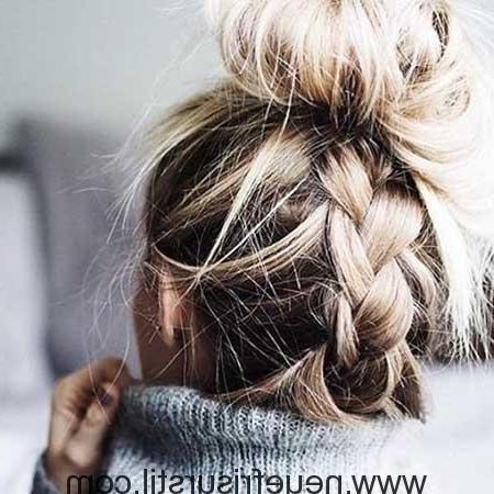 10 Messy Top Knot Updo For Long Hair – Fashion And Hairstyle Intended For Decorative Topknot Hairstyles (View 25 of 25)