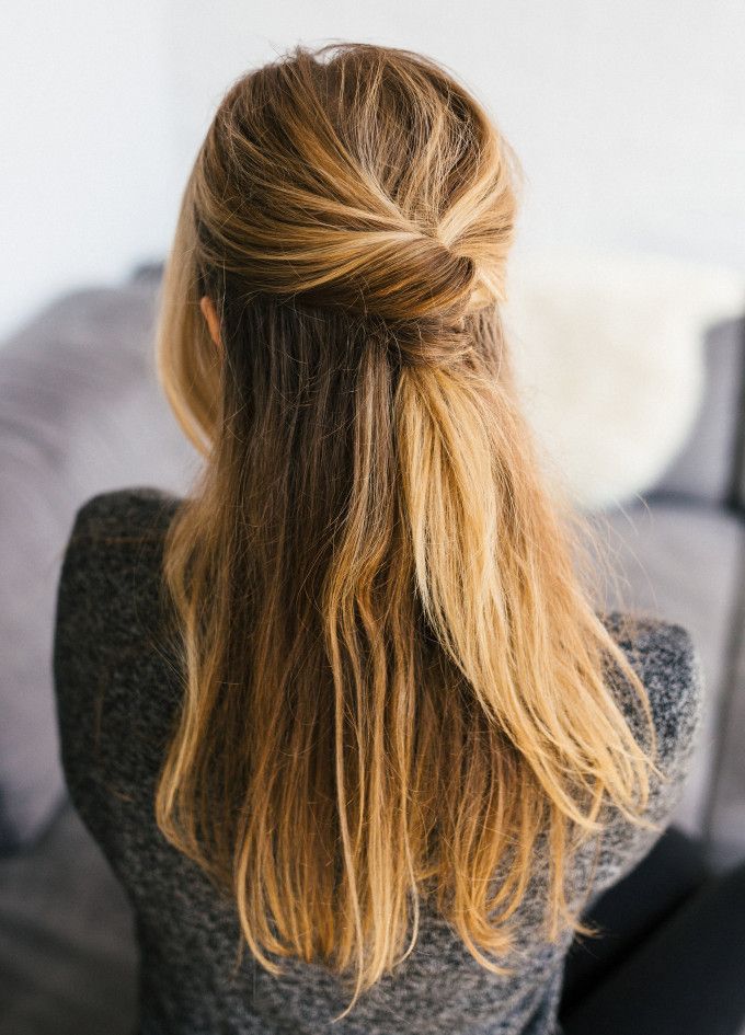 15 Casual & Simple Hairstyles That Are Half Up, Half Down With Regard To Simple Half Bun Hairstyles (View 18 of 25)