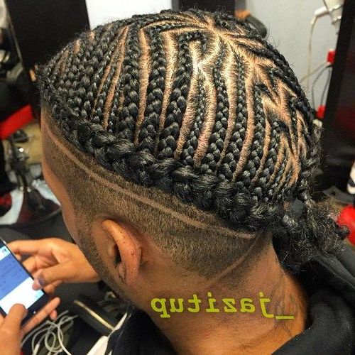 20 New Super Cool Braids Styles For Men You Can`t Miss Regarding Most Current Crown Cornrow Braided Hairstyles (View 16 of 25)