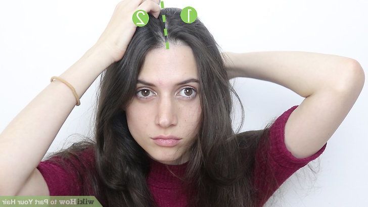 3 Ways To Part Your Hair (with Videos) | Wikihow Regarding Simple Side Part Hairstyles (Photo 24 of 25)