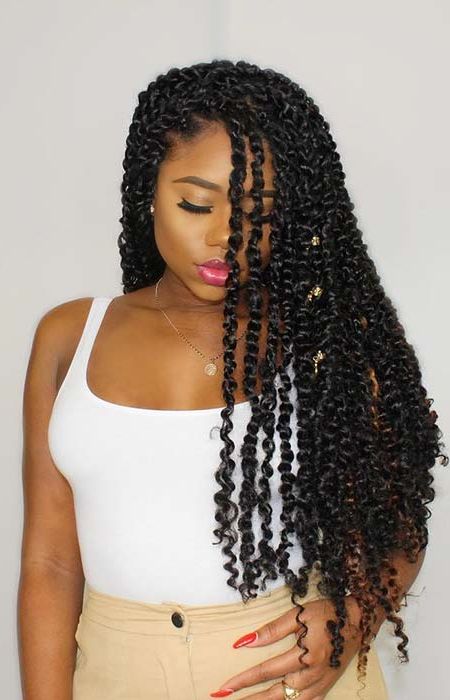 31+ Cute Passion Twists Braids Hairstyles For Black Women To With Twists And Braid Hairstyles (View 9 of 25)