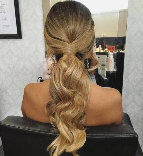 35 Super Simple Messy Ponytail Hairstyles | Messy Ponytail For Low Ponytail Hairstyles (Photo 23 of 25)