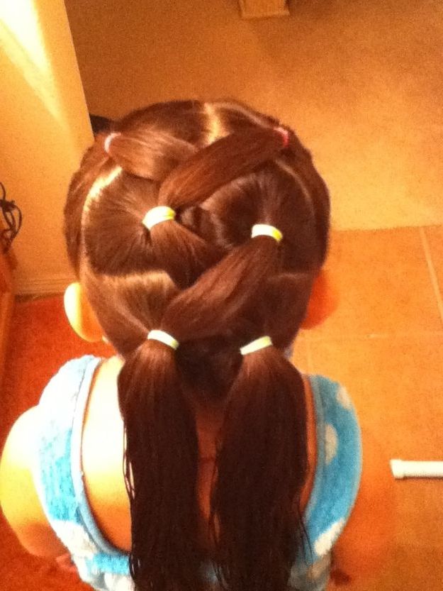 37 Creative Hairstyle Ideas For Little Girls | Kiddos Inside Zig Zag Ponytail Updo Hairstyles (View 3 of 25)