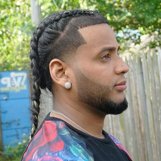 39 Braids For Men Ideas (trending In October 2019) Pertaining To Most Recently Tapered Tail Braided Hairstyles (View 13 of 25)