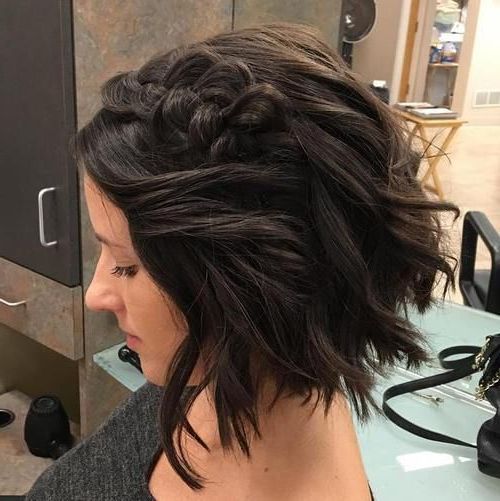 40 Gorgeous Braided Hairstyles For Short Hair | Cut | Braids Within Most Up To Date Headband Braided Hairstyles With Long Waves (Photo 25 of 25)