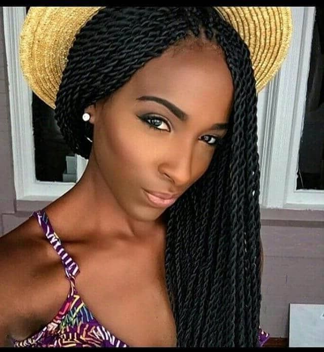 50 Beautiful Ways To Wear Twist Braids For All Hair Textures Throughout Twists And Braid Hairstyles (View 14 of 25)