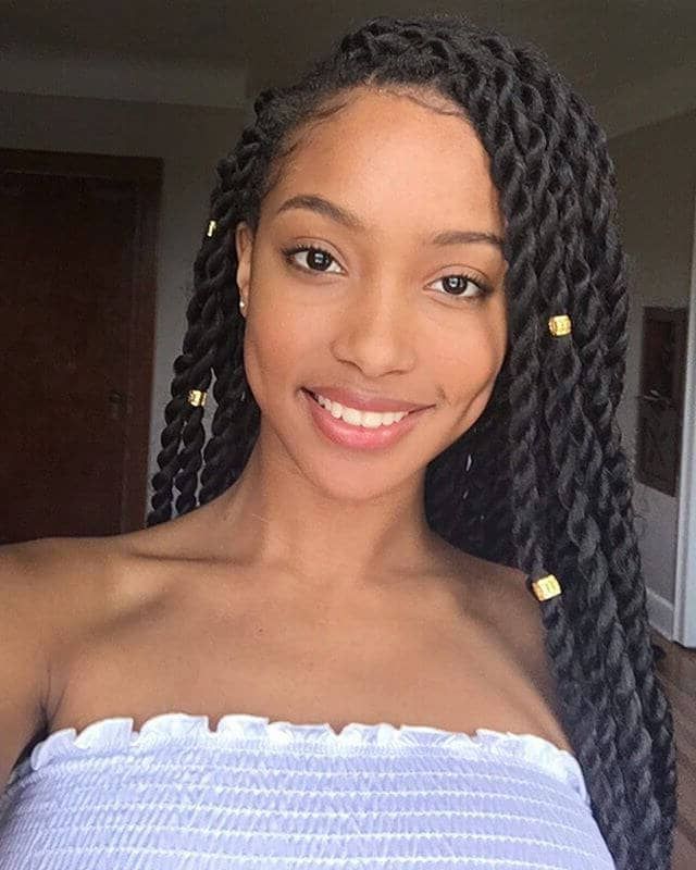 50 Beautiful Ways To Wear Twist Braids For All Hair Textures With Regard To Twists And Braid Hairstyles (View 5 of 25)