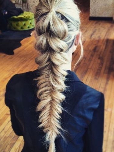 50 Superb Fishtail Braid Styles You Must Try! | Hair Motive Within Most Recently Fishtail Braid Pontyail Hairstyles (View 11 of 25)