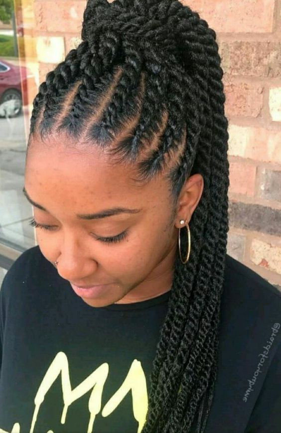 53 Best Cornrows Braids Hairstyles For Black Women To Try Throughout Most Current Thick Cornrows Braided Hairstyles (View 13 of 25)